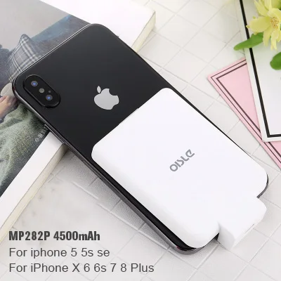 4500mah-white Портативный чехол для зарядного устройства для iPhone 7 6s, 2800 мАч/4500 мАч, ультра тонкий внешний аккумулятор для iPhone X 8 Plus, чехол для зарядки - Цвет: 4500mah-white