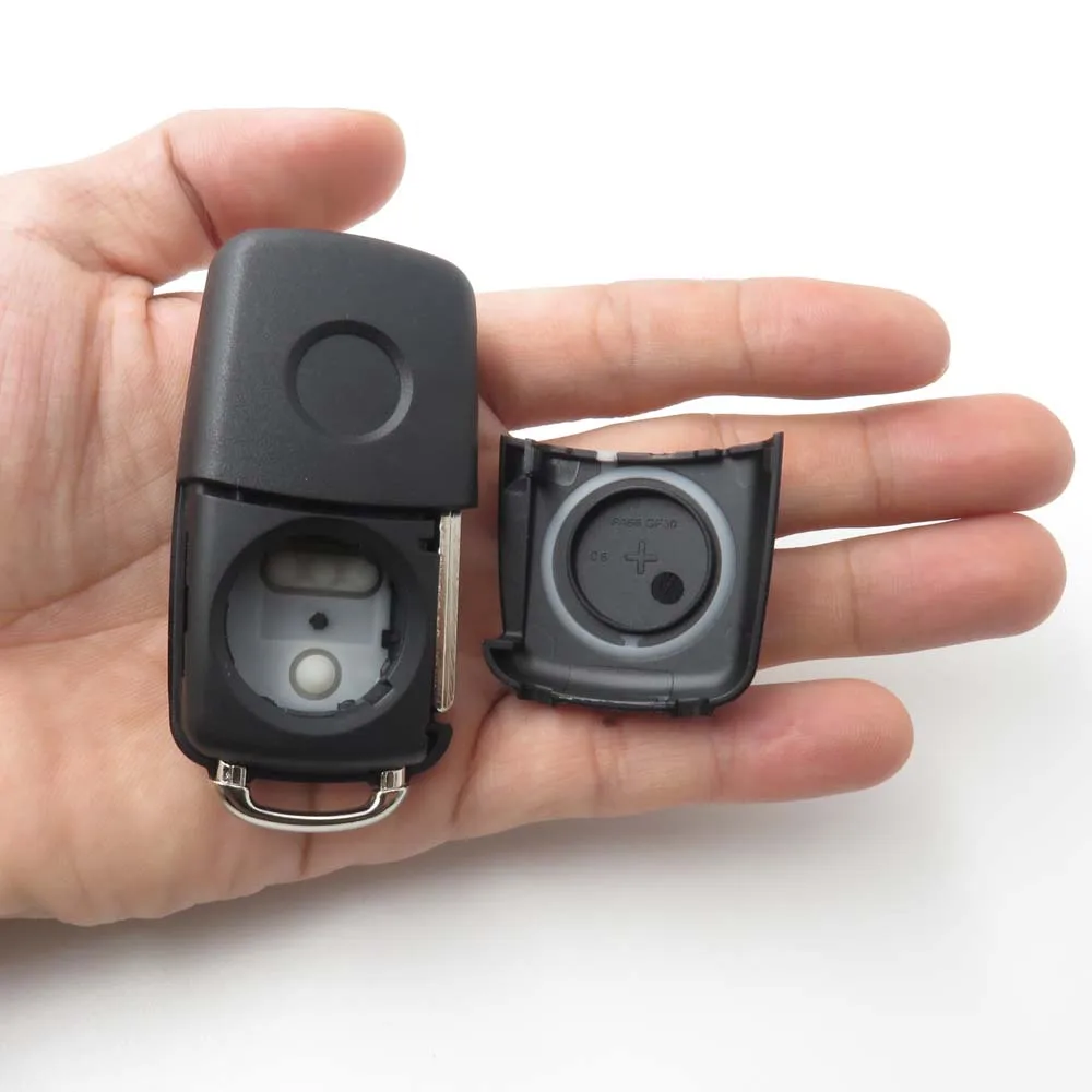 50 шт. 3 Кнопки Vw 202AD Флип Дистанционного Складной Ключ Shell FOB для VW Tiguan Гольф Sagitar