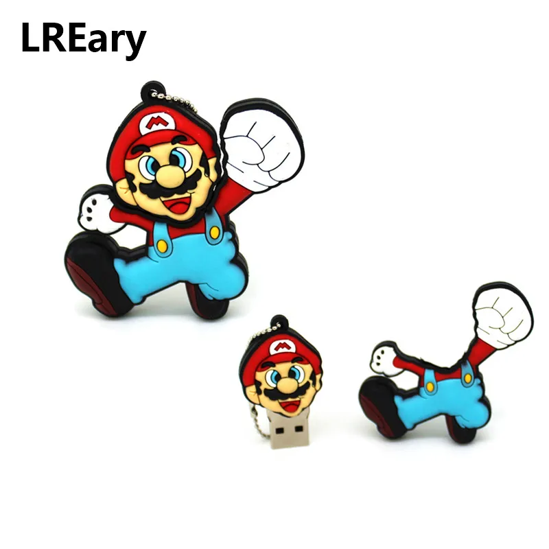 Симпатичные Super Mario 4 ГБ флеш диск USB 2 0 игра мультфильм игрушки usb накопитель карта