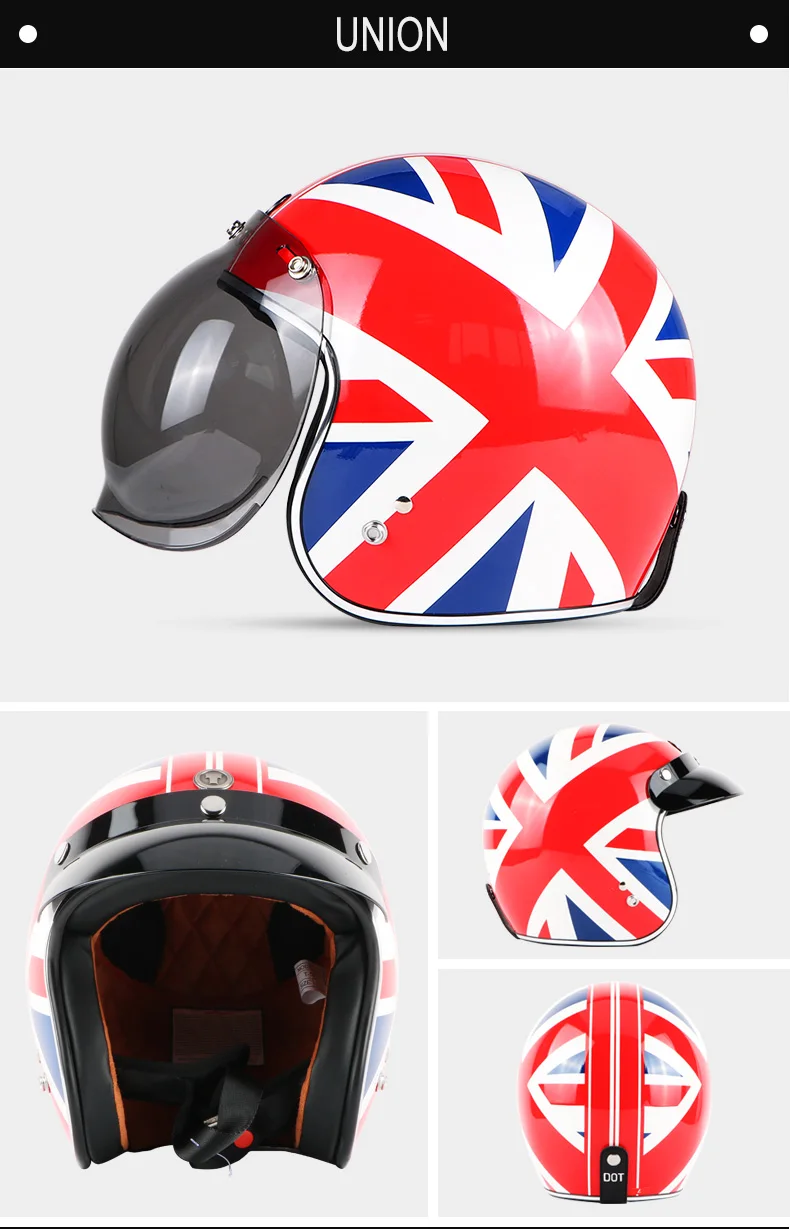 TORC moto rcycle шлем винтажный с открытым лицом пузырьковый козырек moto rbike moto cross jet Ретро шлем capacete DOT T50 moto шлем