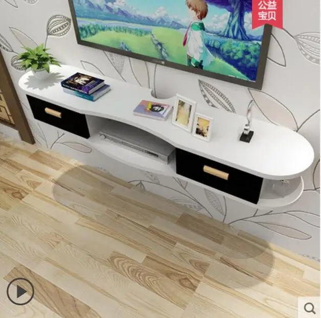 

Wall shelf living room film and television background wall creative lattice room wall without perforation wall hanging cabinet d