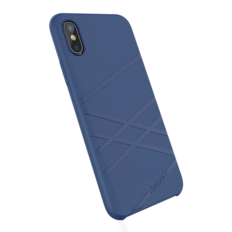 Nillkin жидкий силиконовый PC мягкий гибкий чехол Чехол для Iphone X чехол с микро-волоконной внутренней крышкой для iPhone X оболочка хорошее касание