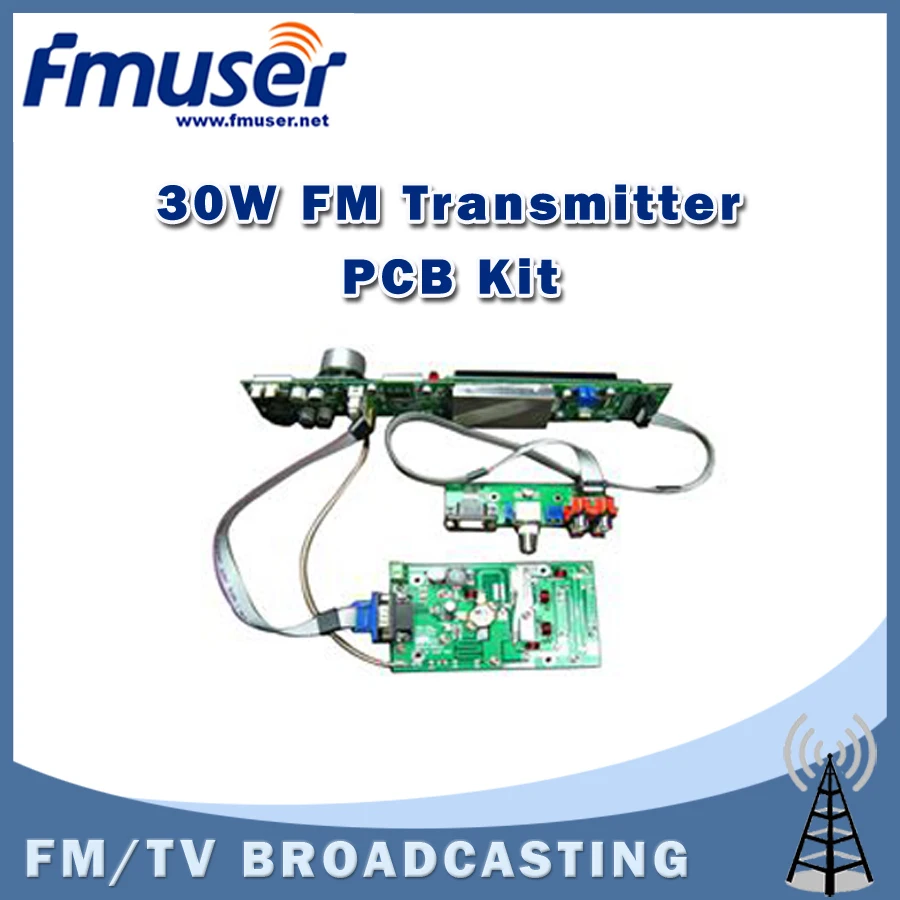 Бесплатная доставка FSN-30K 30 Вт fm-передатчик собрать pcb комплект ЖК-дисплей |