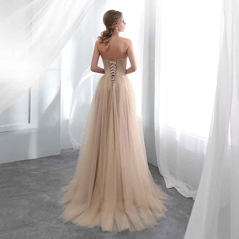 Forevergracedress платья подружки невесты цвета шампань трапециевидные милые свадебные