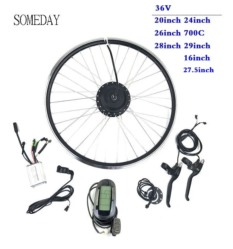 E-BIKE Электрический conversion kit 36V 250W безщеточный мотор для центрального движения с LCD6 дисплей