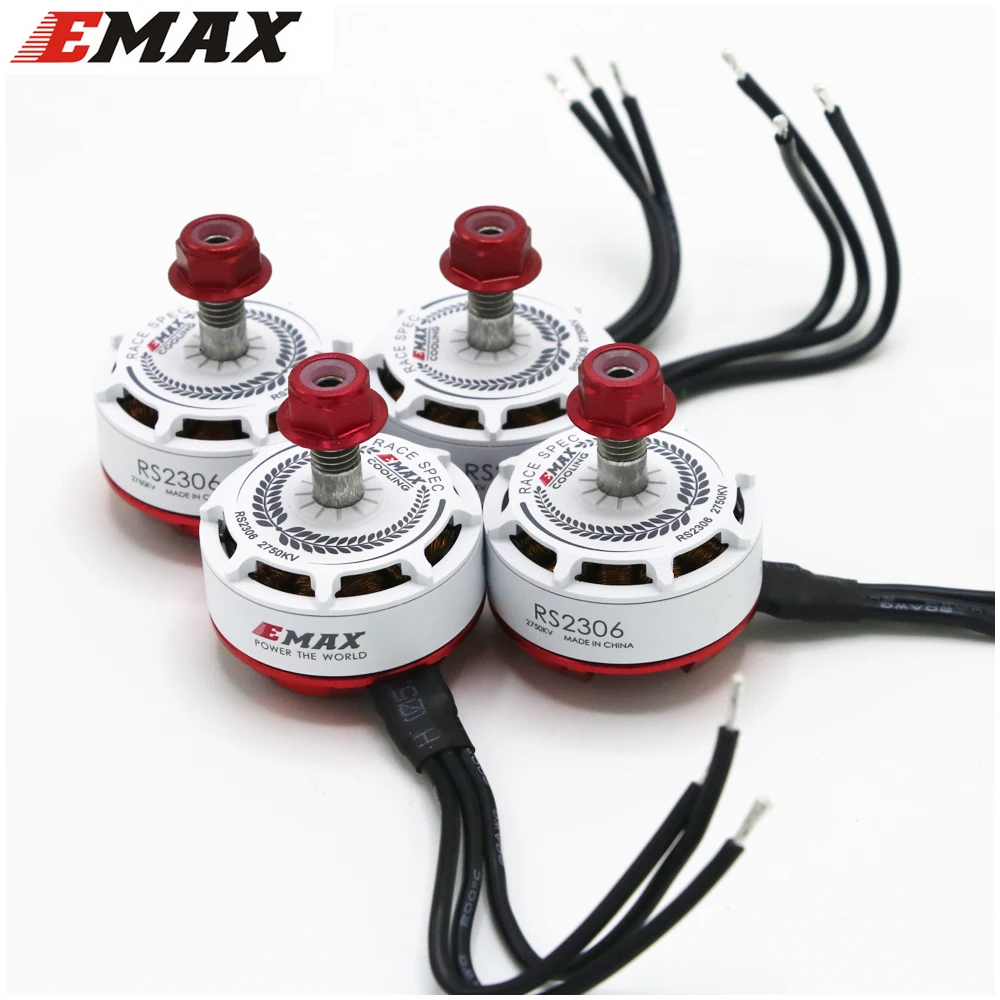 4 шт./лот EMAX RS2306 2400KV 2550KV 2750KV мотор для FPV RACER Quadcopter Kvadrokopter RC беспилотный летательный