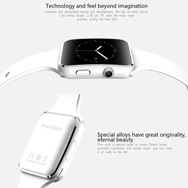 X6 Смарт часы с камерой сенсорный экран Поддержка SIM TF карта Bluetooth Smartwatch для iPhone Xiaomi Android телефон