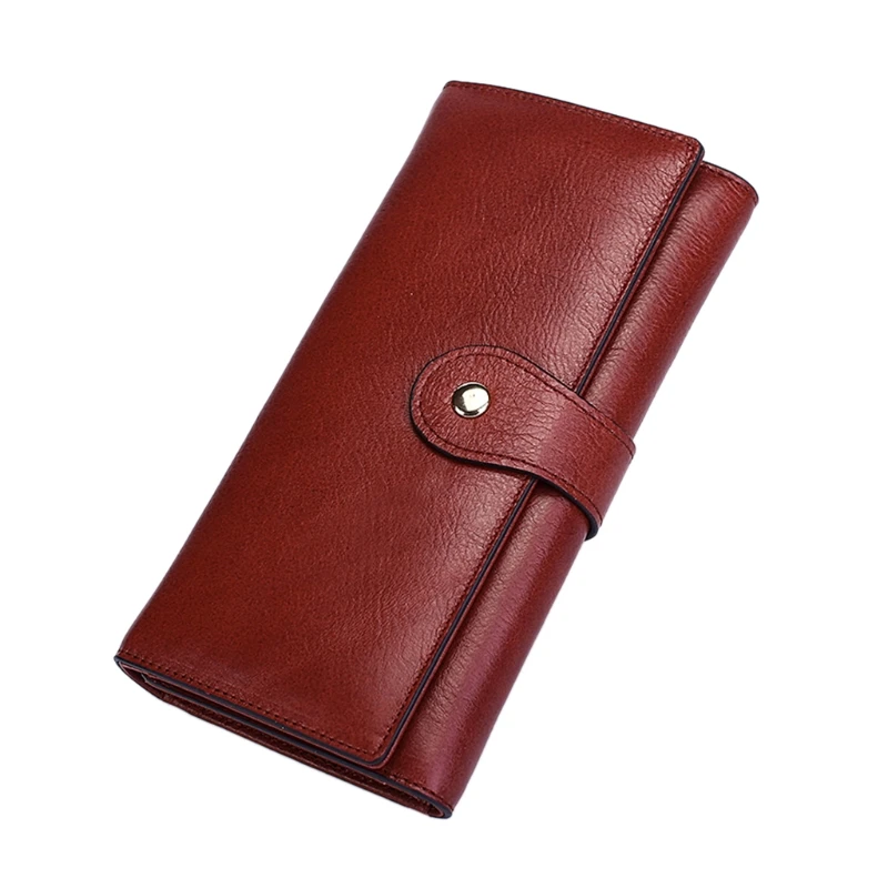 

Fashion Women Leather Wallet Case Clutch Purse Lady Long Handbag Holder High Quality Genuine Leather Wallet