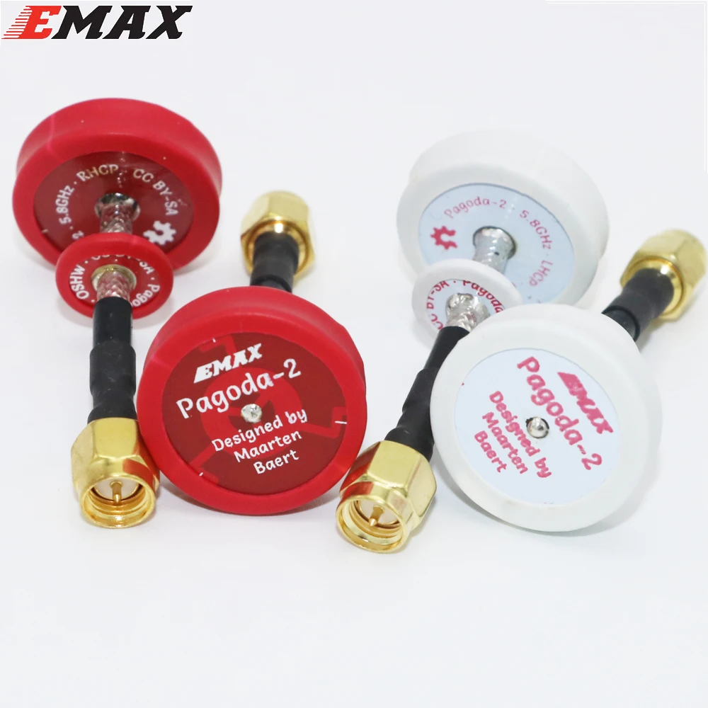 Оригинальная пагода Emax 2 5 8 ГГц 50 мм 80 RHCP LHCP FPV антенна|Детали и аксессуары| |