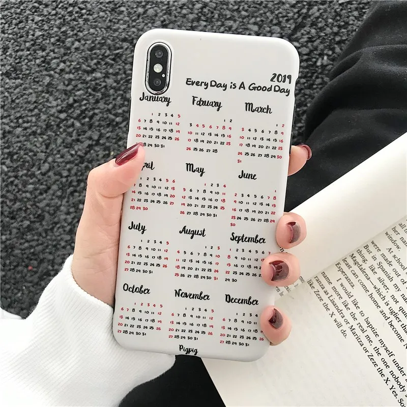 Funny New Year Gift Soft Silicon Case for Iphone Xs Max Xr Matte Letter Print 6s 7 8plus X Tpu Shell Back Cover |