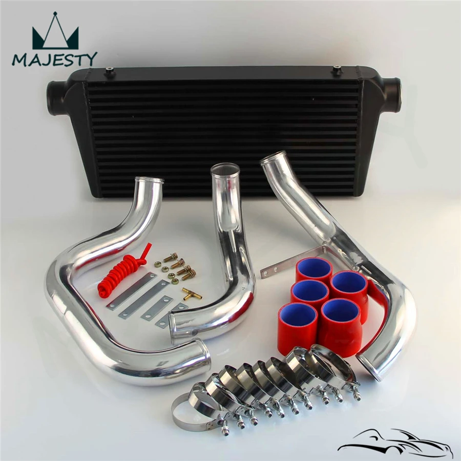 Для N ** ISSAN S KYLINE R32 R33 R34 GTS-T черный передний интеркулер комплект для труб |