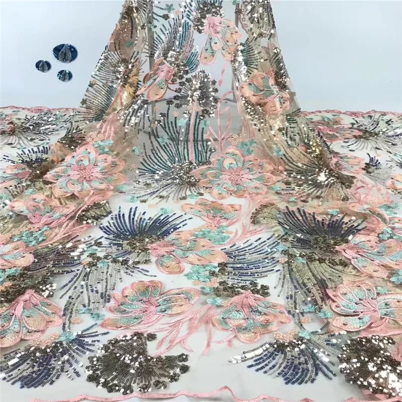 Платье для свадебной вечеринки Madison кружевная ткань кораллового и синего цвета с