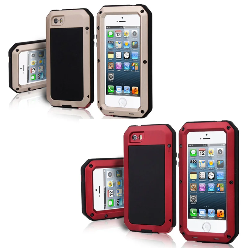 REFUNNEY Heavy Duty Protection Armor Case for iPhone 5 5s se Shockproof Metal Cover Coque Capinha iPhone5 s 5se |