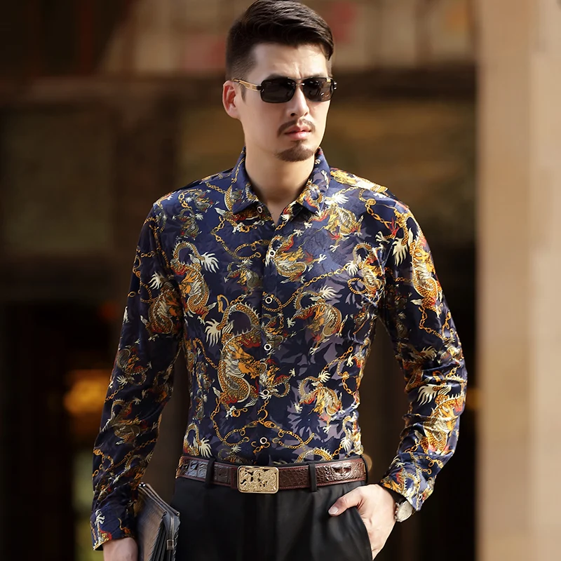 2017 Мужская Повседневная приталенная рубашка с длинным рукавом новый дизайн