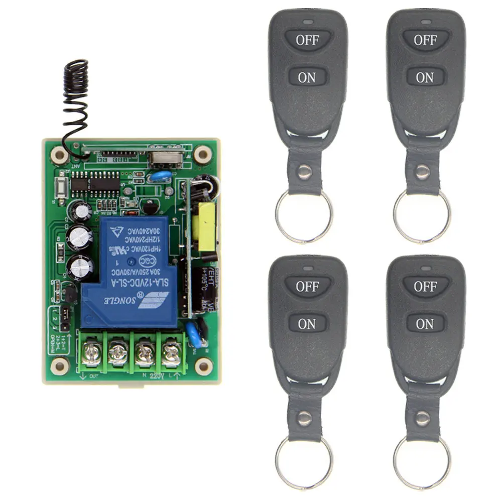 AC 110V 220V 85 260V 30A 1 CH 1CH RF беспроводной переключатель системы дистанционного