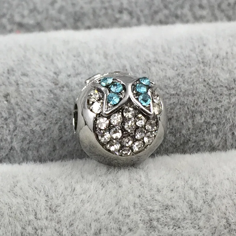 4 шт./лот Minne с кристальным зажимом ожерелье застежкой из европейских бусин