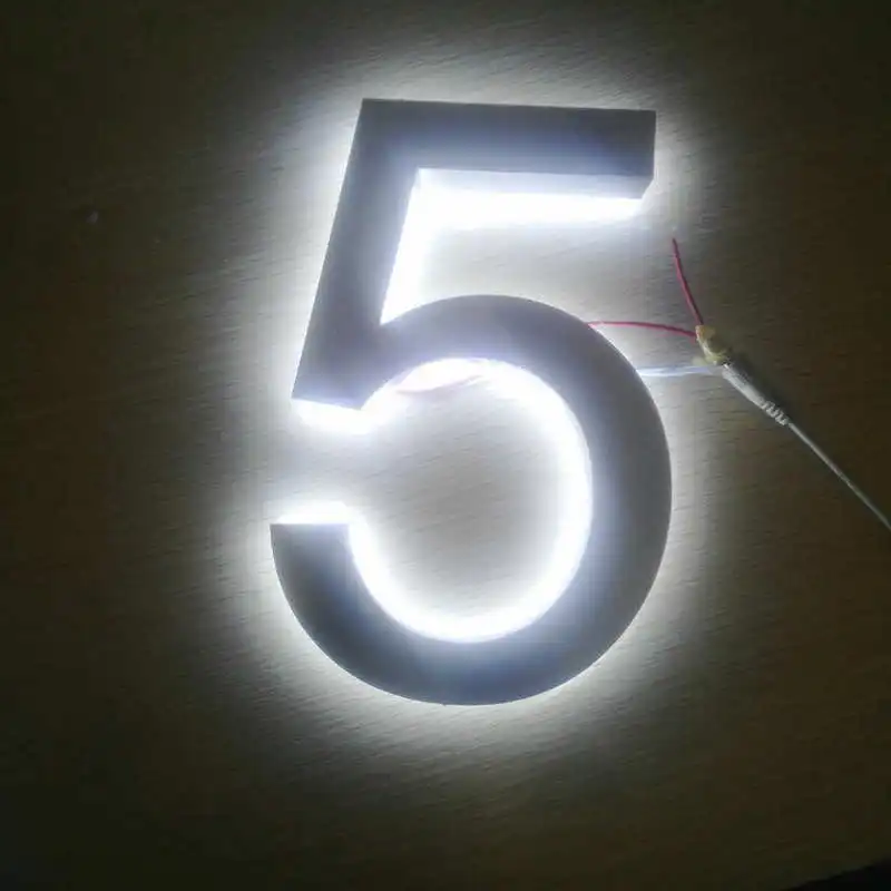 

Outdoor Custom 3D metal signage led light up sign letters
