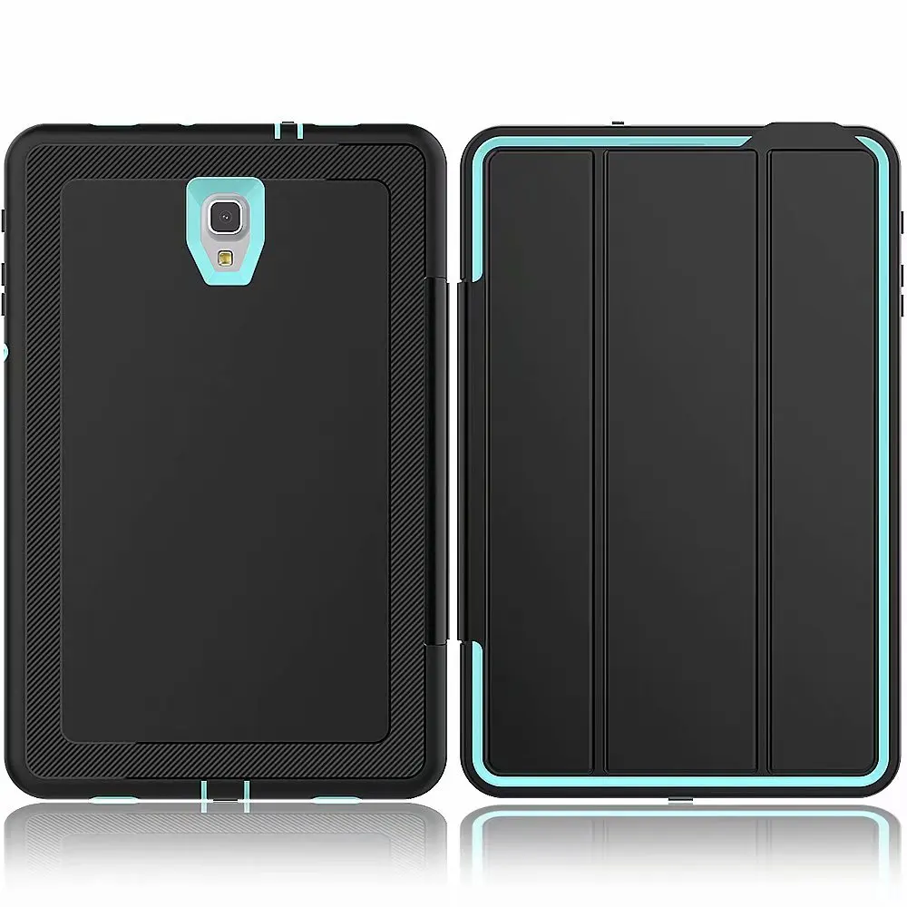 Light Blue Чехол с полной защитой для samsung Galaxy Tab A 10,5 SM-T590 T595 T597 безопасный противоударный сверхпрочный Твердый чехол из ТПУ с подставкой - Цвет: Light Blue