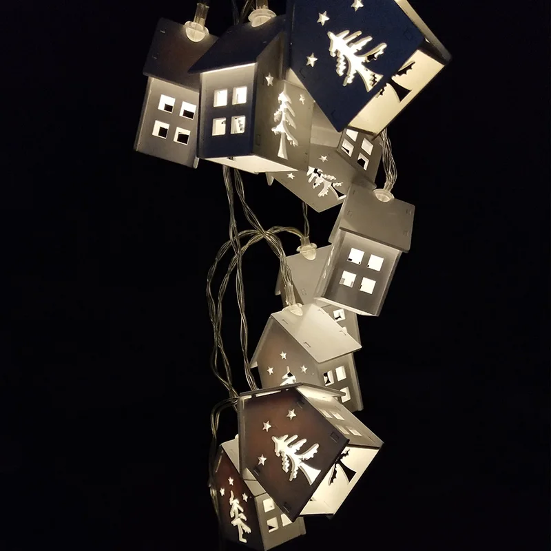 Гисветильник лянда светодиодная деревянная на рождественскую елку 1 6 м 10 шт. |