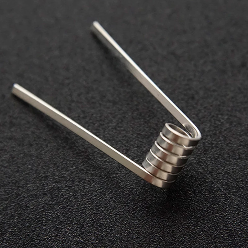 Обновление 10 шт. NI80 Nichrome плоские готовые катушки для электронных сигарет