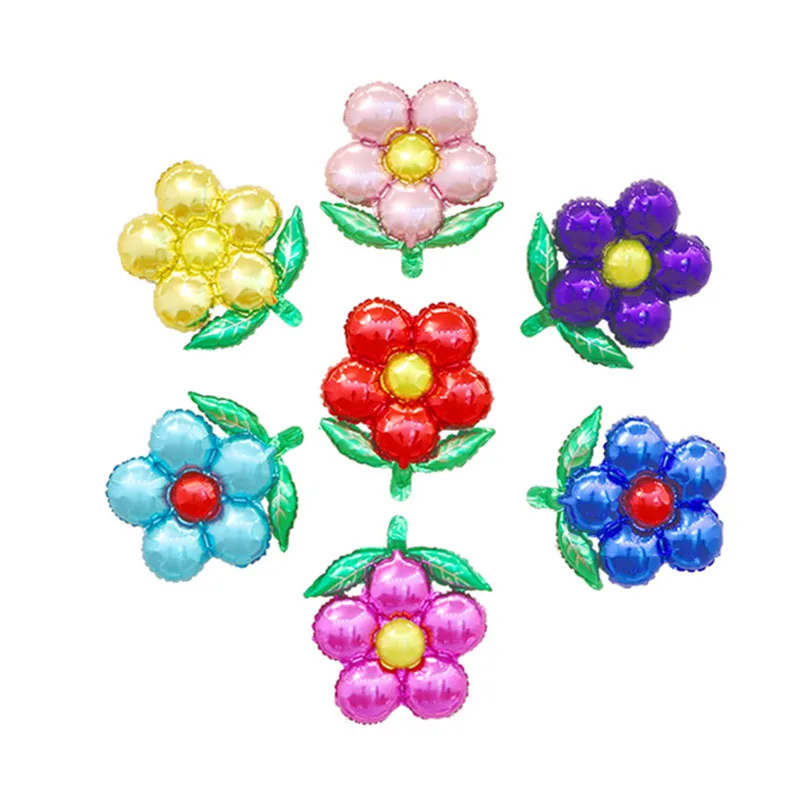 1PC 18inch Five flowers Aluminum foil balloons lovely toys Wedding favors and gifts children birthday party decorations globos | Дом и сад