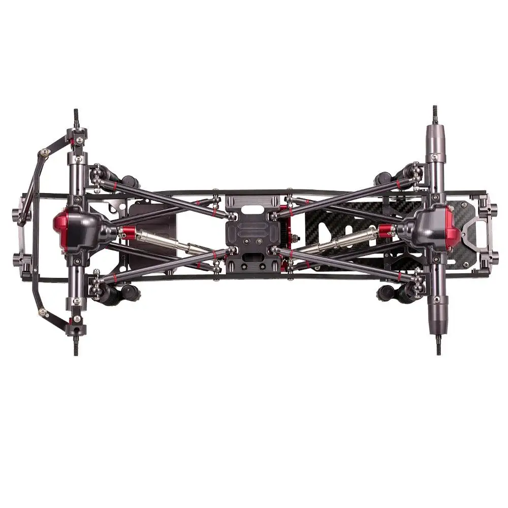 LeadingStar RC Car Frame Kit 1/10 CNC алюминий для SCX10 осевой Гусеничный альпинистский автомобиль