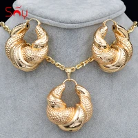 sunny jewelry women big jewelry sets necklace earrings pendant romantic geometric jewelry for wedding copper jewelry findings
