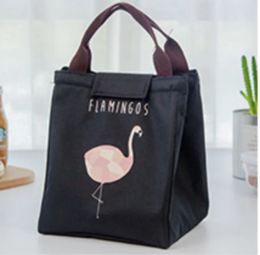Ограниченная Lunchbox сумка-холодильник Young S пансион Водонепроницаемый Портативный Bento мешок мультфильм Ланч студентов изоляция на заказ - Цвет: black