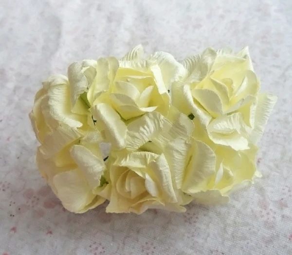 Искусственные рулонные розы 3 см букет из тутовой бумаги сделай сам аксессуары