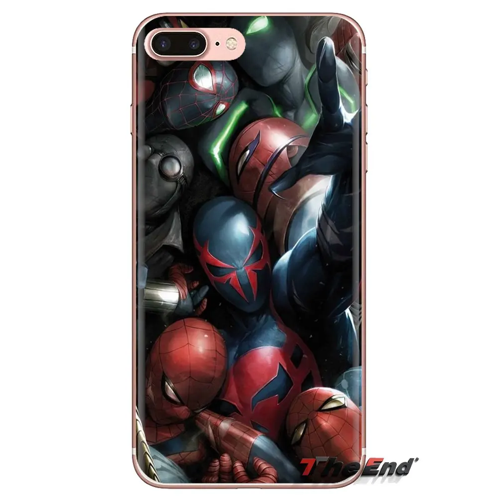 For Xiaomi Mi4 Mi5 Mi5S Mi6 Mi A1 A2 5X 6X 8 9 Lite SE Pro Max Mix 2 3 2S American Flag Spider-Man Transparent Clear TPU Case |