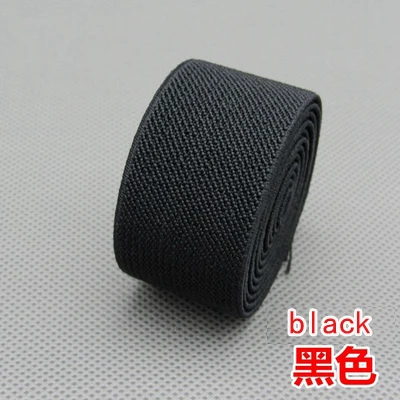 3cm width 3 см Высокое качество свободная плотная двойная саржа эластичная 3 см эластичная веревка/Плоский эластичный пояс поясная резинка аксессуары для одежды - Цвет: 3cm width