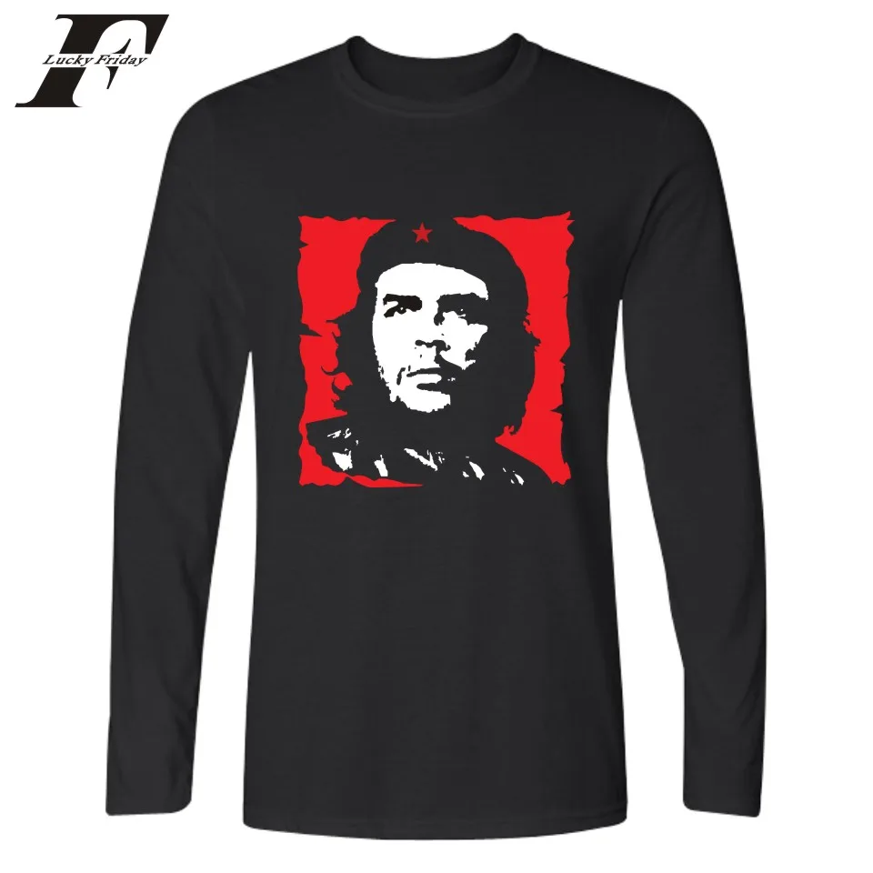 Модная забавная футболка LUCKYFRIDAYF Che Guevara с принтом женские и мужские футболки