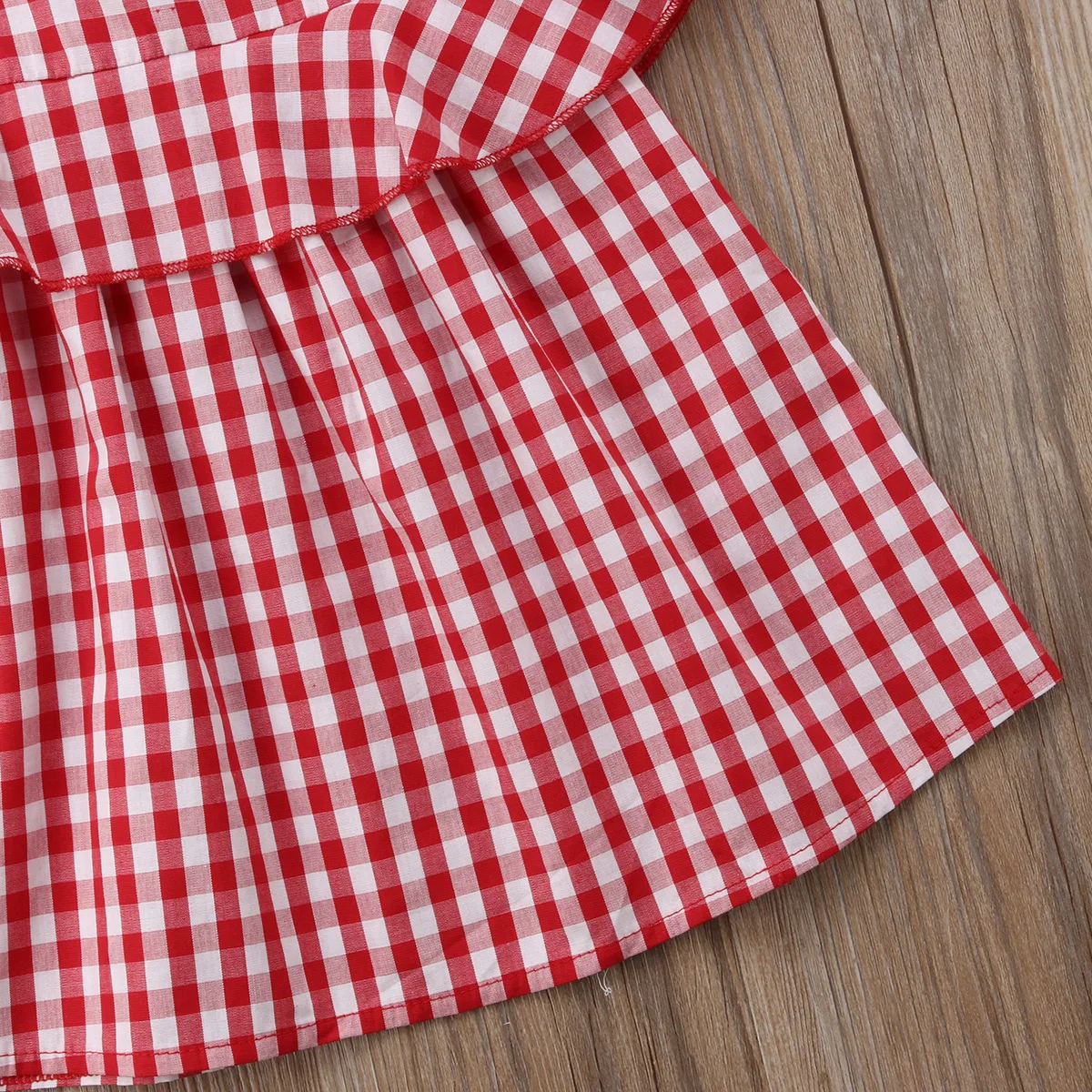 Одинаковая одежда в клетку для мамы и дочки Модный комплект одежды ребенка