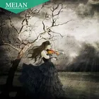 Meian Алмазная вышивка, Готическая, розовая, 5D, алмазная живопись, вышивка крестом, 3D, Алмазная мозаика, рукоделие, рукоделие, Рождество, подарок