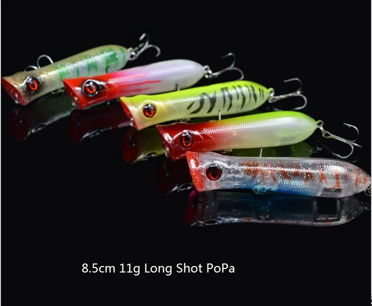 

Lure PoPa 85 mm 11 g suitable for long distance casting to lure water surface fish