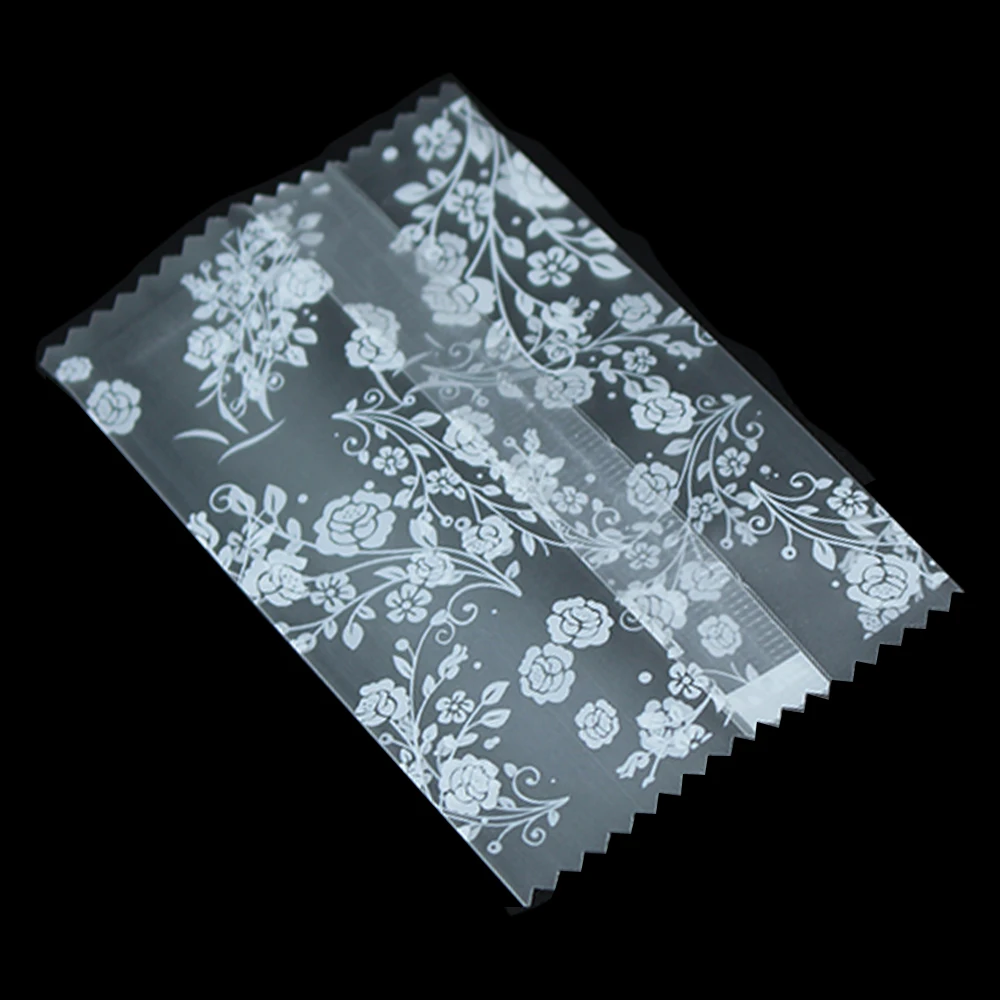 200 шт./лот матовые прозрачные пакеты для печенья и торта с открытым верхом