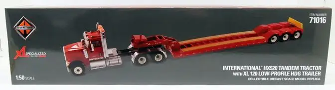 Сплав модель подарок DM 1:50 весы HX520 с XL 120 3*2 оси грузовик трактор низкая Пластина Серии трейлер литья под давлением Игрушка Модель Коллекция
