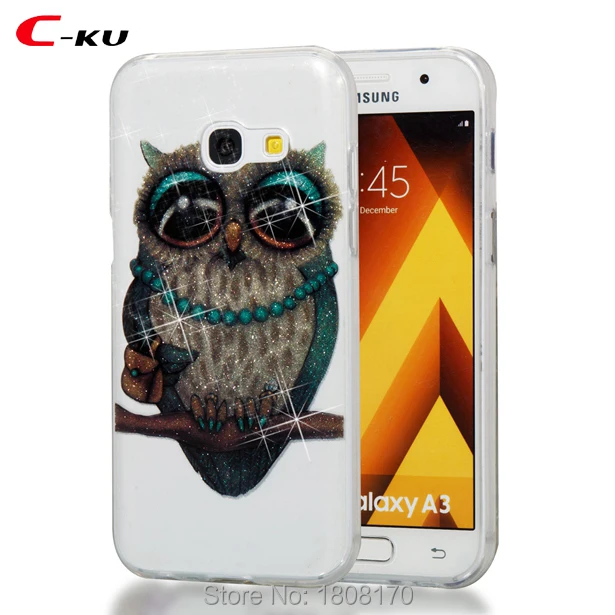 Мягкий чехол из ТПУ C ku с блестящими рисунками для Samsung Galaxy 2017 A3 A5 J330 J530 J730 S7 Edge S8