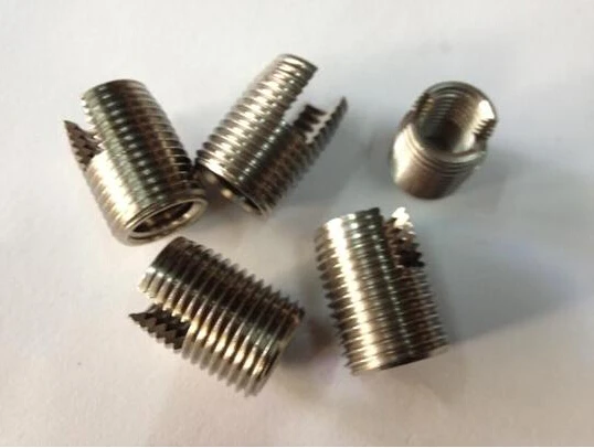 

20pcs/lot high quality factory direct m5*10 self tapping thread insert m5*0.8*10 stainless steel 304