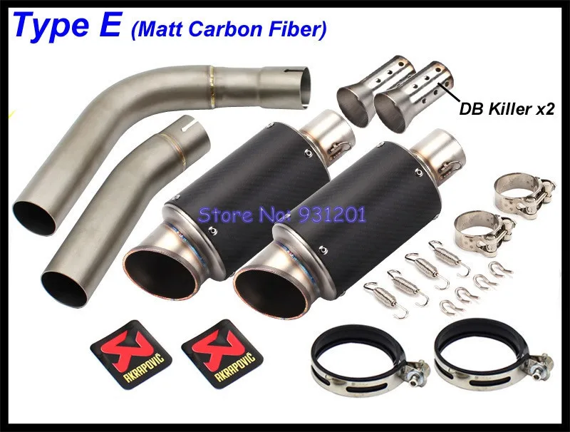 Для Yamaha R1 YZF выхлопная система без шнуровки мотоцикла средней трубы Akrapovic