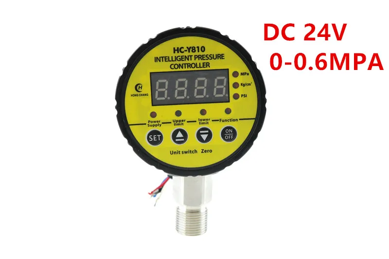 24VDC цифровой электрический контакт манометр HC Y810 дисплей интеллигентая (ый)