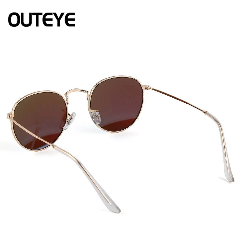 Круглая металлическая оправа солнцезащитные Стекло для 2017 женская обувь класса