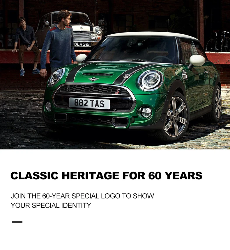 60 лет для MINI COOPER F54 F55 F56 F60 R56 R60 рулевое колесо/указатель поворота/крышка топливного бака/ручка для автомобиля