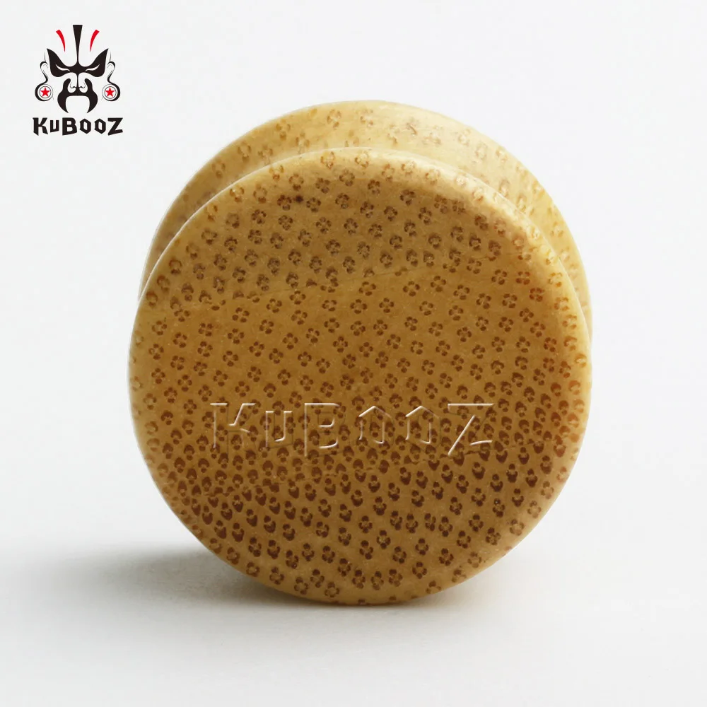 plug Kubooz пирсинг бамбуковые деревянные Серьги Туннели для ушей ювелирные расширители тела диаметры для ушей серьги - Окраска металла: plug