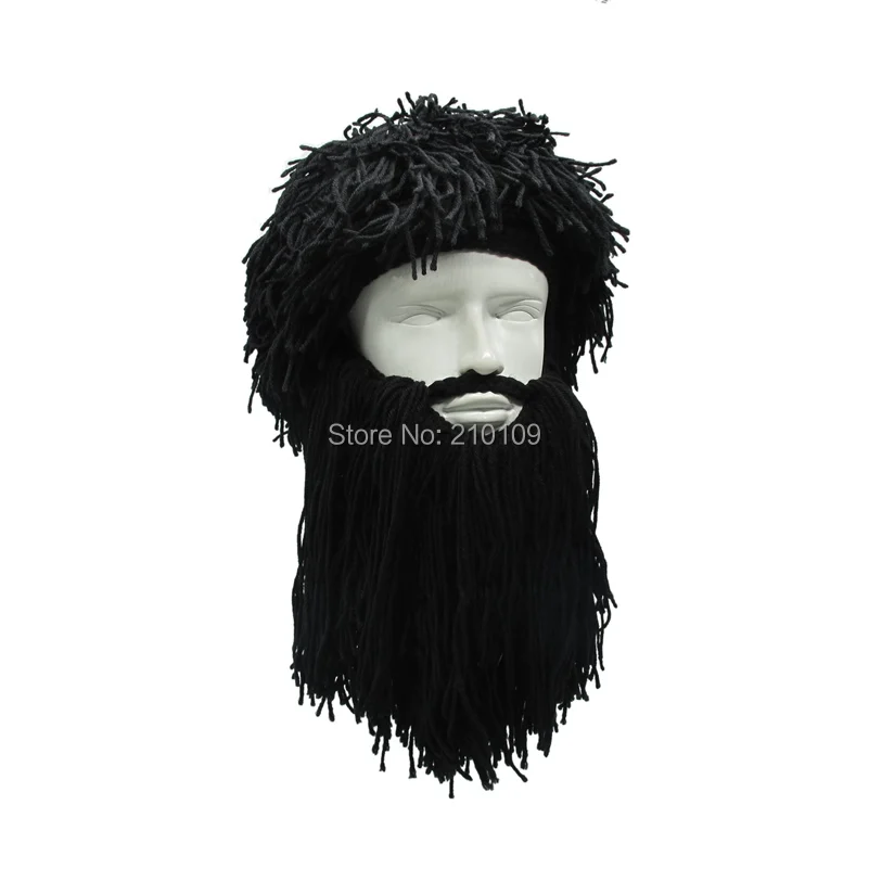 Mr. Kooky Мужские Женские сумасшедшие парик борода дикарь Beanie Vagabond шапки ручной работы зимние подарки на день рождения Смешные Лыжные маски шапка Хэллоуин