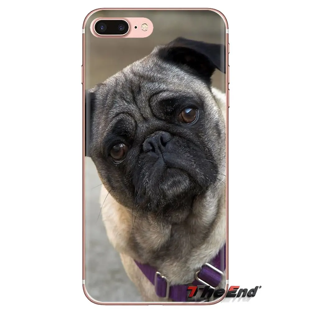 Soft Transparent Cases Covers funny Pug dog For Samsung Galaxy J1 J2 J3 J4 J5 J6 J7 J8 Plus 2018 Prime 2015 2016 2017 |