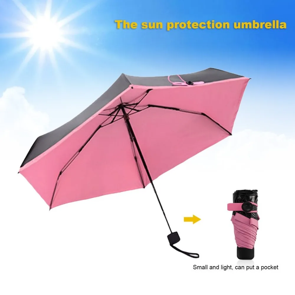 Мини карман зонтики солнца и дождя складной зонт Для женщин Anti UV Guarda Chuva sombrinha paraguas