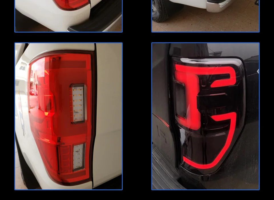Автомобильный задний фонарь для Ford Ranger Raptor светодиодный задний светильник 2012- светодиодный задний фонарь Ranger светодиодный сигнал поворота светодиодный задний тормоз