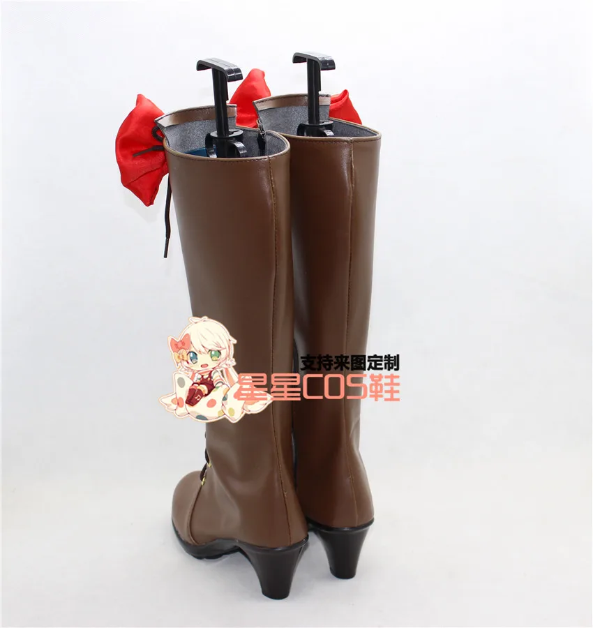 Black Butler Alois Trancy Brown Halloween Long Cosplay Shoes Boots X002 | Тематическая одежда и униформа