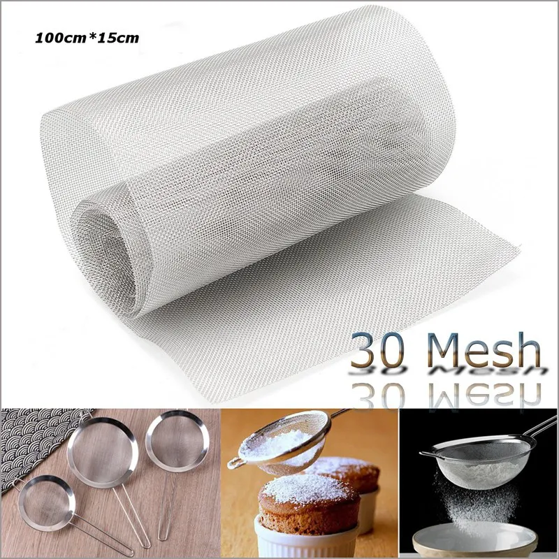

100*15 см DIY сетка из нержавеющей стали 30 сетка для экрана фильтр 39x6''